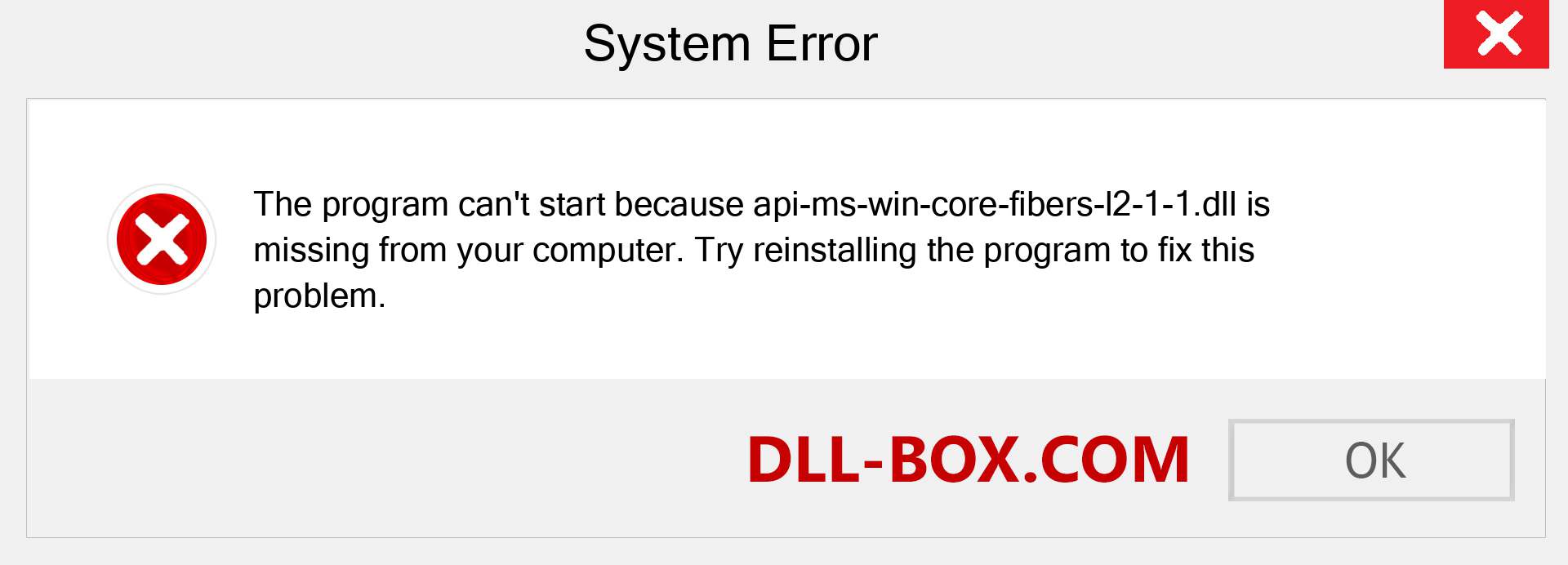  api-ms-win-core-fibers-l2-1-1.dll file is missing?. Download for Windows 7, 8, 10 - Fix  api-ms-win-core-fibers-l2-1-1 dll Missing Error on Windows, photos, images